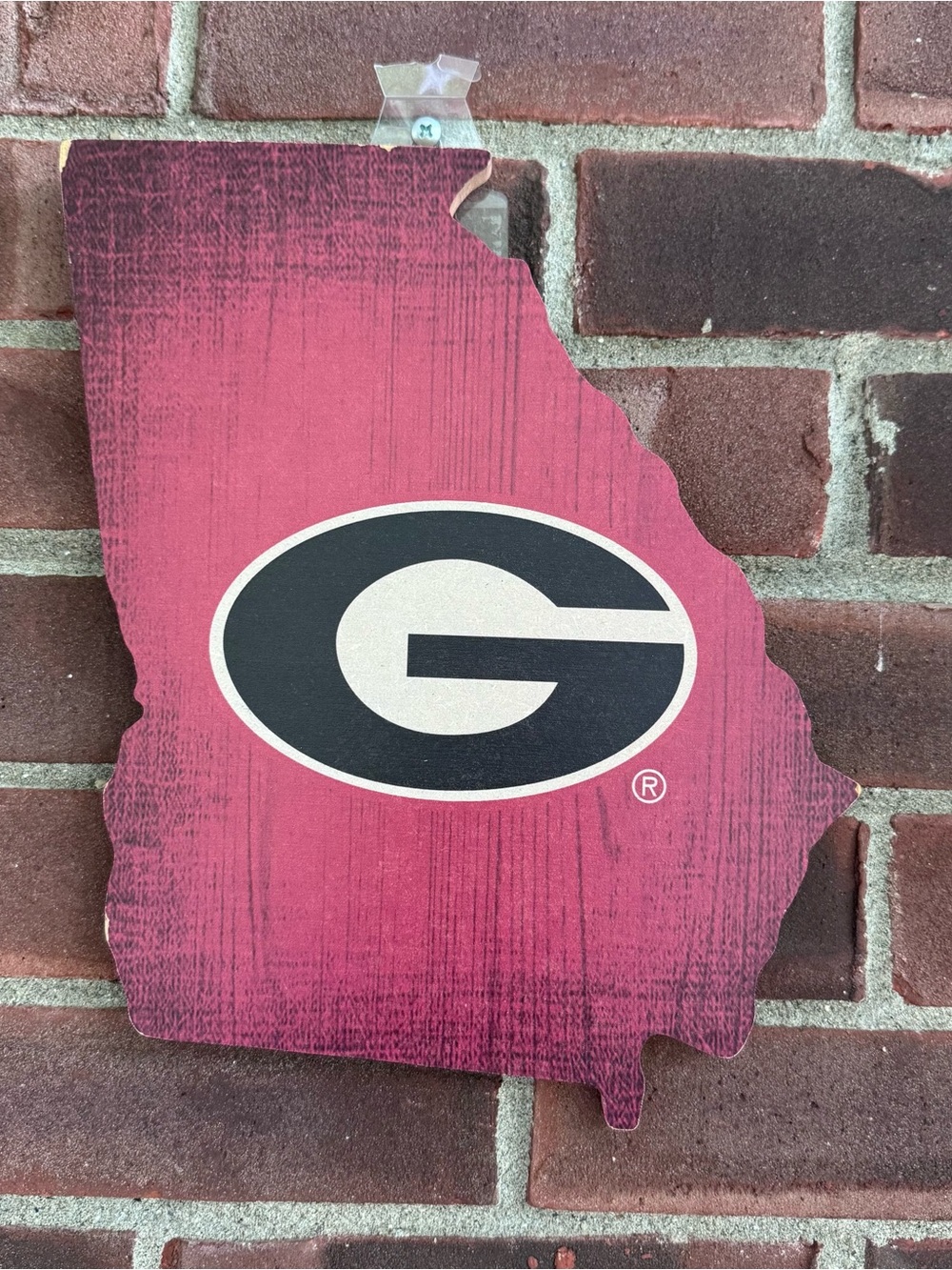University of Georgia Bulldogs State Shape Wall Sign Official Licensed UGA Decor